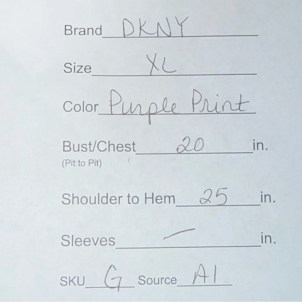 DKNY Floral Cowl Neck Sleeveless Top Purple White Size XL - Picture 7 of 7